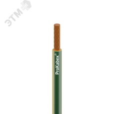 Провод силовой ПуГВнг(A)-LS 1х35 желто-зеленыйТРТС